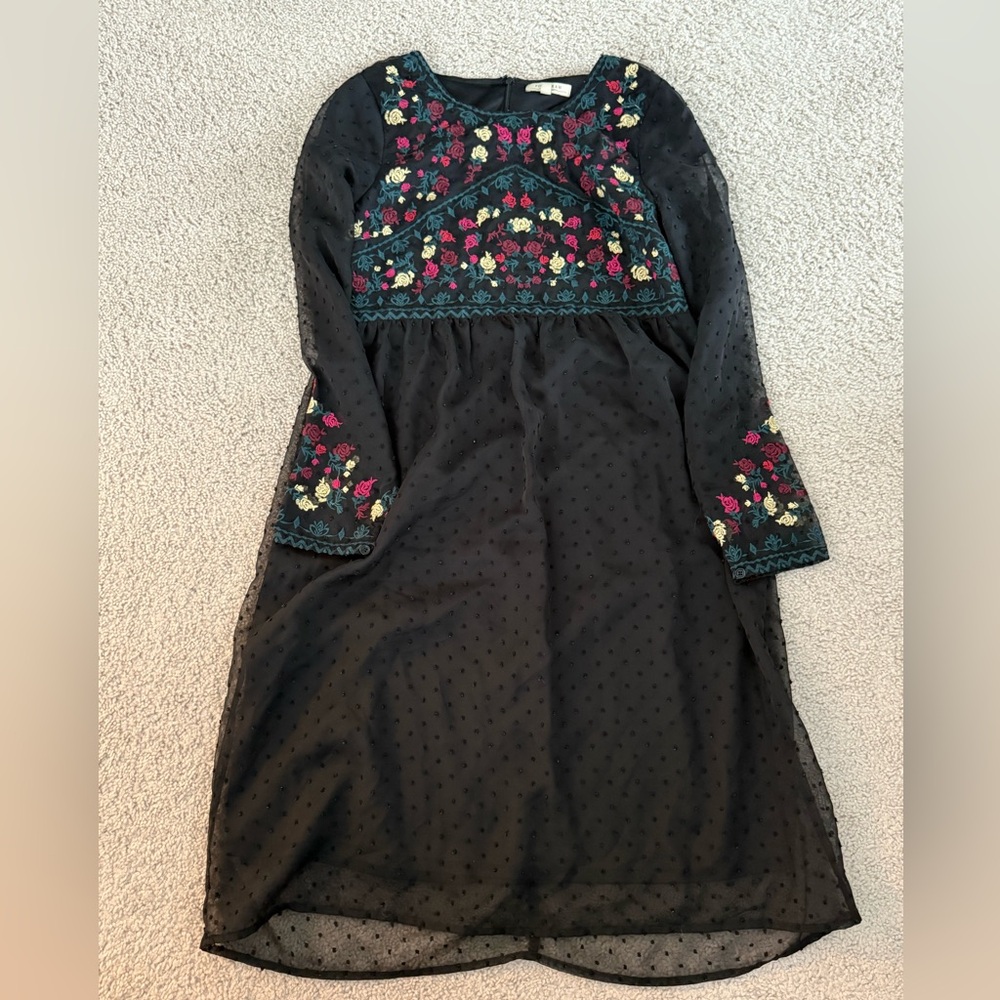 Polagram Embroidered Midi Dress